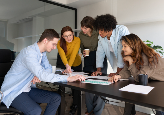 Pathworks Financial advisors meeting with clients